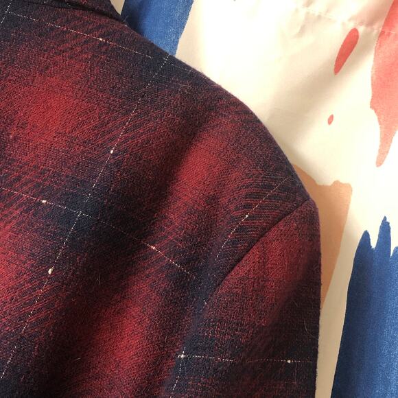 Maggie McNaughton Vintage Red, Blue, and Silver Suit Jacket Blazer - Picture 12 of 14